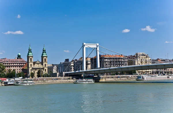 Most linowy na Węgrzech — Zdjęcie stockowe