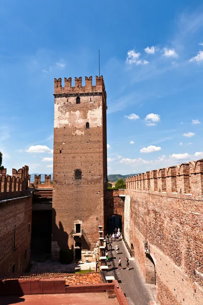 Dentro do Castelveggio em Verona — Fotografia de Stock