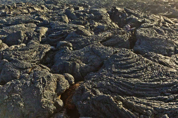 Piedras de flujo volcánico dan una hermosa estructura — Foto de Stock