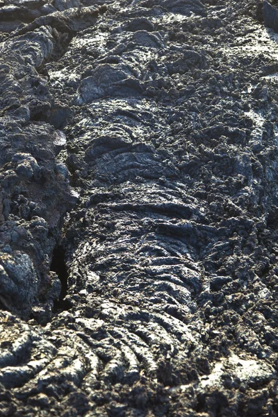 Камені вулканічного потоку дають прекрасну структуру — стокове фото