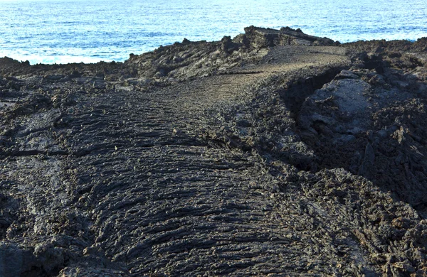 Güzel bir yapı taşları volkanik akışı ver — Stok fotoğraf