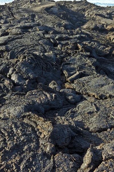 Steine vulkanischer Strömung geben eine schöne Struktur — Stockfoto