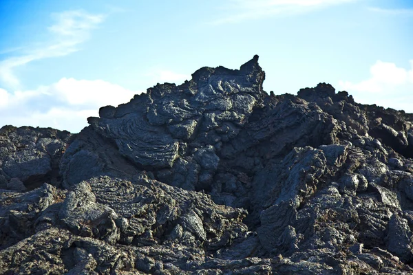 石头的火山流给美丽的结构 — 图库照片