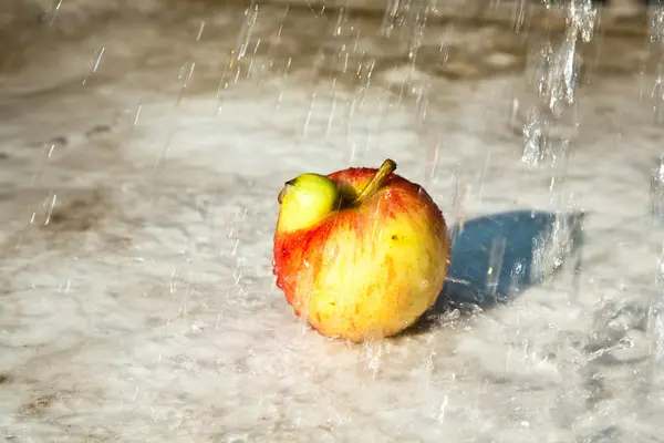 Яблоки с чередующимися деформациями дают фантазии шанс — стоковое фото