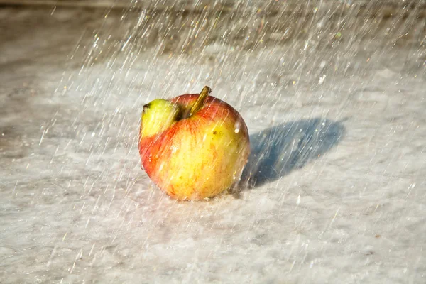 Jabłka z interresting deformacji fantasy dać szansę — Zdjęcie stockowe