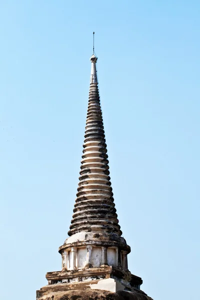 著名的寺区扫管笏 phra si 驱车，皇宫在 ajutthay — 图库照片