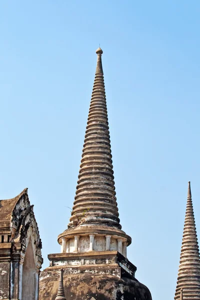 Słynnej świątyni obszar wat phra si sanphet, Pałac Królewski w ajutthay — Zdjęcie stockowe