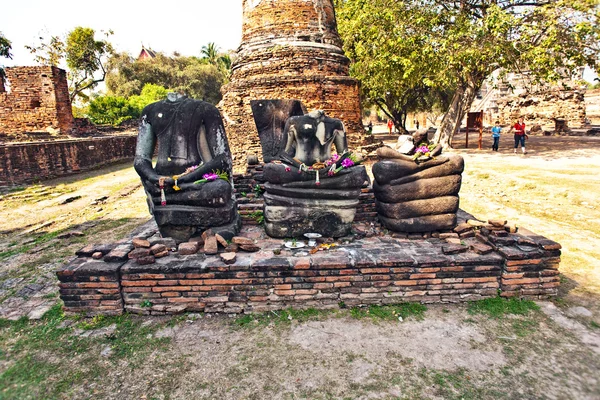 Obszar słynnej świątyni wat phra si sanphet — Zdjęcie stockowe
