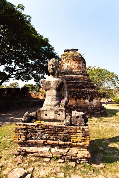 Berühmtes Tempelgebiet wat phra si sanphet — Stockfoto