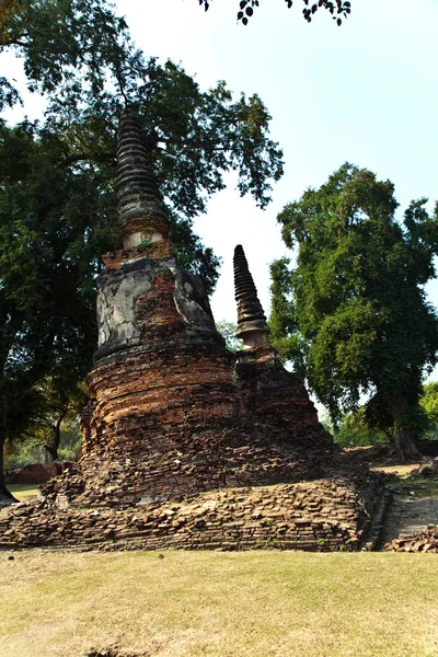 Slavný chrám oblast wat phra si sanphet — Stock fotografie