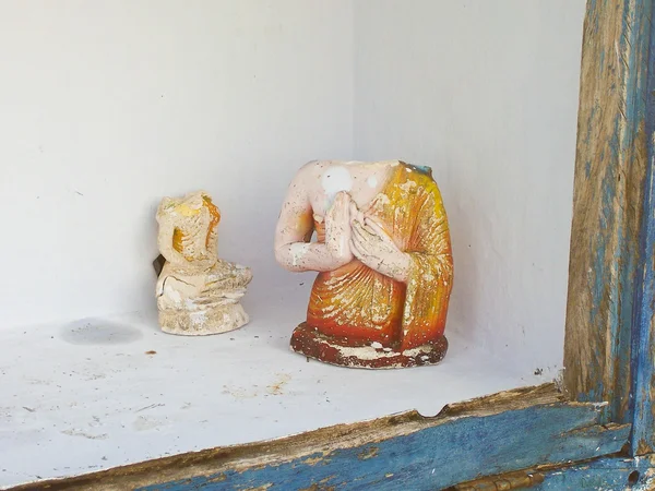 Figura religiosa in Dagoba Ruwanweliseya — Foto Stock