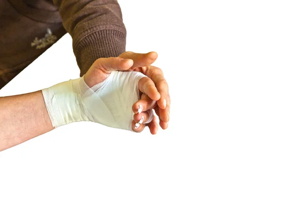 Fizioterápia-hoz visszaszerez egy ujj kéz — Stock Fotó
