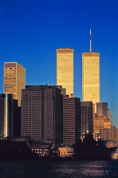 New York'ta İkiz Kuleler — Stok fotoğraf