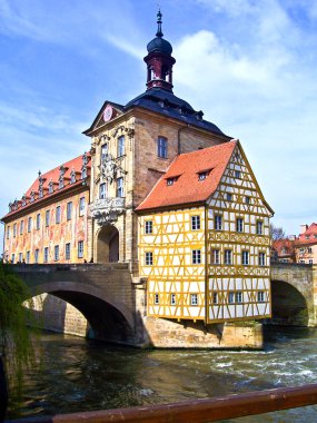 In the old town of Bamberg clipart