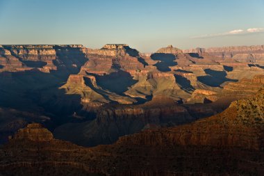 grand canyon'ın renkli günbatımında