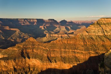 grand canyon'ın renkli günbatımında