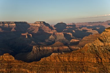 grand canyon'ın renkli günbatımında