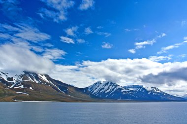 Glacier in the arctic ocean clipart