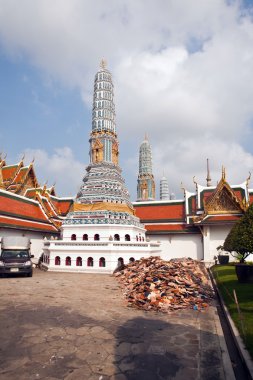 ünlü grand palace Bangkok tapınak alanı içinde prangs