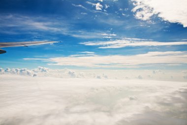 Beautiful clouds on blue sky clipart