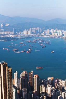 Hong kong şehir görünümünden victoria peak