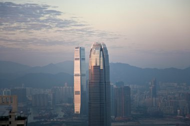 Hong kong şehir görünümünden victoria peak