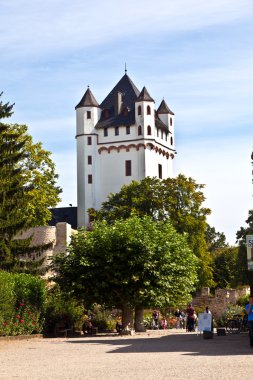 Castle in Eltville in germany at the river Rhine clipart