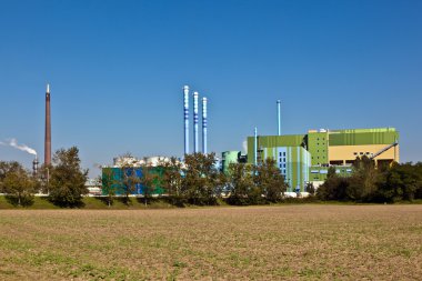 binalar güzel manzara içinde bir endüstri Parkı