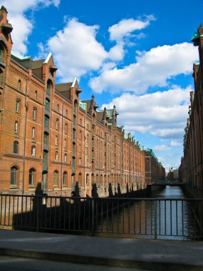 tarihi speicherstadt eski tuğla yaptı