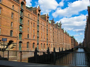 tarihi speicherstadt eski tuğla yaptı