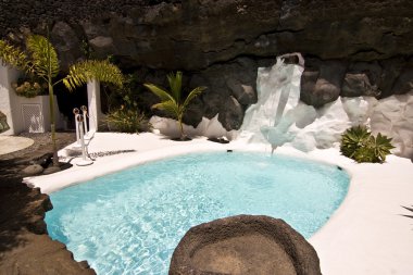 Swimming pool, Lanzarote,Spain clipart