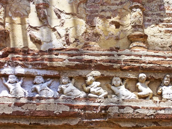 Fragment of fresco in the old Kings Palace — Stock Photo, Image