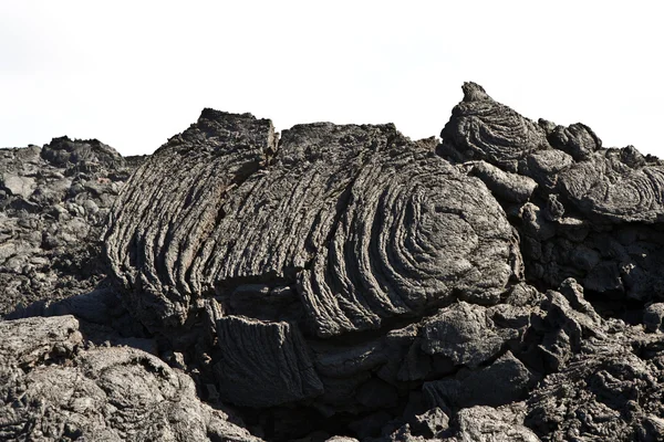 Fluxo vulcânico frio em detalhe — Fotografia de Stock