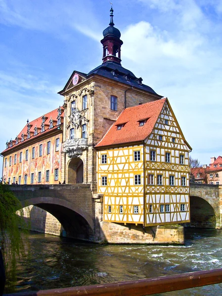 I gamlebyen Bamberg. – stockfoto