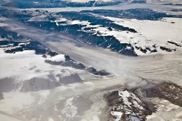 Vista aérea da antártica — Fotografia de Stock