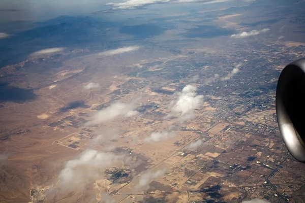 Birds view from the plane to california near los Angeles — Stock Photo, Image