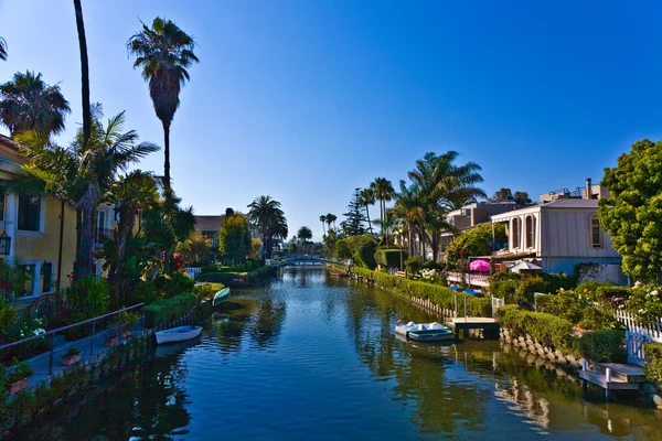 Canais antigos de Veneza, na Califórnia, bela área de estar — Fotografia de Stock