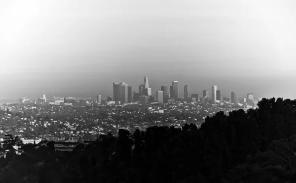 Solnedgang i Los Angeles - Stock-foto