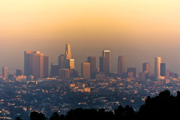 Coucher de soleil à Los Angeles — Photo