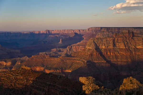 Farverig solnedgang ved Grand Canyon - Stock-foto