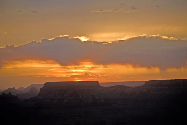 Coucher de soleil depuis Desert View Point vers le Grand Canyon, Sud — Photo
