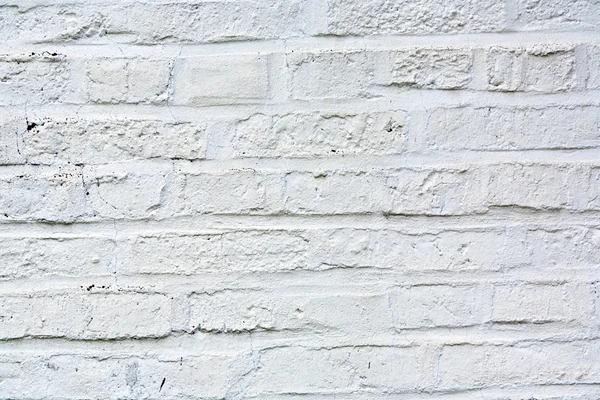Ladrillos pintados blancos viejos — Foto de Stock