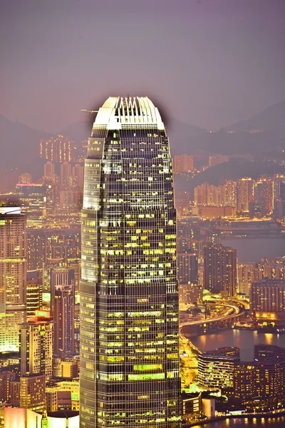 Hong Kong vista da Victoria Peak — Foto Stock