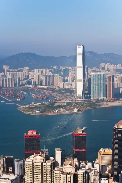 Hong kong stadsutsikt från victoria peak — Stockfoto