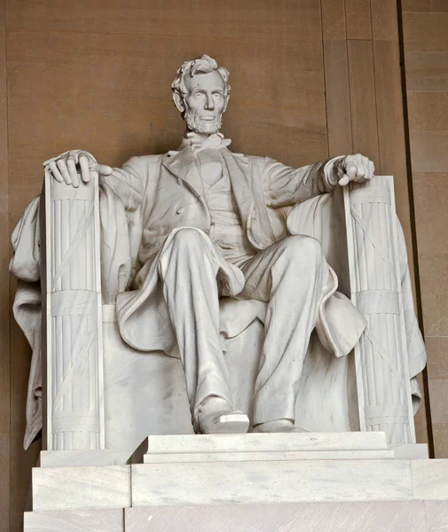 Estátua de Abraham Lincoln no Lincoln Memorial — Fotografia de Stock