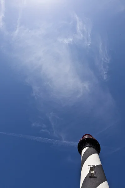 美丽的灯塔，从圣奥古斯汀 — 图库照片