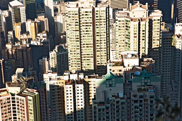 Widok miasta hong kong od Wiktorii — Zdjęcie stockowe