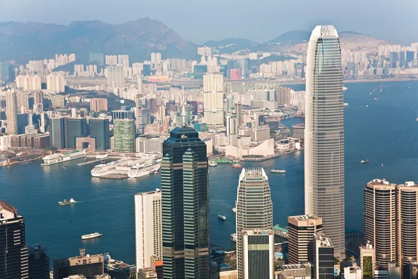 Hong kong city view vom victoria peak — Stockfoto