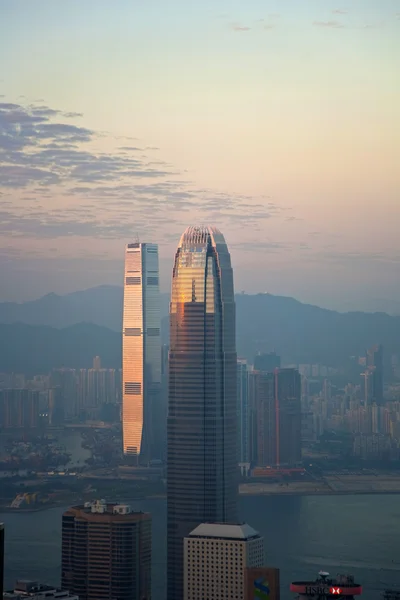 Hong kong şehir görünümünden victoria peak — Stok fotoğraf
