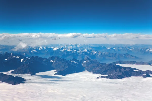 ヒマラヤ山脈の航空写真 — ストック写真